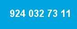 924 032 73 11 924 032 73 11